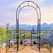 Metal Garden Arch Garden Arbor Trellis Climbing Plants Support Arch Outdoor Arch Wedding Arch Party Events Archway Black_maomaolike.com