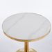 31.5inch Mid-Century Modern Pedestal Table, Multi-Functional Dining Table For 4-6 People & Large Coffee Table, White MDF Top For Living Room, Kitchen, Office_maomaolike.com