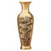 Brass Dragon And Phoenix Auspicious Vase Home Living Room TV Cabinet Shop Decoration Gift Pair Of Vases Craft Ornaments_maomaolike.com