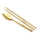 and Two-Piece Gift Tableware Chopsticks Gold Spoon Set Home Restaurant Decoration Metal Ornament_maomaolike.com