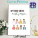 Math Inspirational Painting Poster, Warm Cartoon-style Diverse Figures Poster, Motivational Quote To Encourage Math Learning, Ideal For Classroom And_maomaolike.com