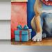 French Bulldog Christmas Reindeer House Flag Large Porch Sleeve Pole Decorative Outside Yard Banner Artwork Wall Hanging, Polyester, House Size, Multicolor_maomaolike.com
