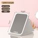 Hot-Selling LED Makeup Portable Foldable Lighted Rechargeable Vanity Desktop Fill Light Leather Case Mirror_maomaolike.com