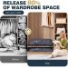 Fabric Vacuum Storage Bags Space Saver, Reusable Compression Bag For Clothes, Quilt, Comforter, Duvet, Blanket, Wardrobe_maomaolike.com
