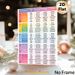 Spanish Verb Conjugation Painting Poster, Colorful Categorized Chart Poster, Practical Reference For Learning Spanish Verb Tenses, Ideal For Study_maomaolike.com