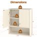Fluted Bathroom Wall Cabinet With Open Shelf_maomaolike.com