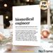 Biomedical Engineer Definition Painting Poster, Minimalist Typographic Text Poster, Professional Career-themed Decor Suitable For Office, Home_maomaolike.com