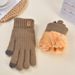 Sports Gloves Skiing Cycling Motorcycle Hiking Touch Screen Gloves Men's Double-layer Touch Screen Gloves With Fleece And Wool Knitted Gloves_maomaolike.com