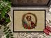 Brittany Spaniel Christmas Flowers Doormat Front Door Mat Indoor Outdoor Rugs For Entryway, Non Slip Washable Low Pile, 24H X 36W_maomaolike.com