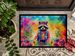 Hippie Animal Raccoon Doormat Front Door Mat Indoor Outdoor Rugs For Entryway, Non Slip Washable Low Pile, 24H X 36W_maomaolike.com