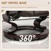 HOMCOM Recliner With Ottoman, Swivel Recliner Chair And Ottoman, Leather Reclining Chair With High Back And Wood Frame For Living Room, Bedroom, Brown_maomaolike.com