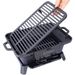 Oval Cast Iron Grill Outdoor, Portable Charcoal Grill And Tabletop Cast Iron Skillet - 100% Cast Iron, Enameled, Durable, Small Charcoal Grill, Camping Stove, Hibachi Grill_maomaolike.com