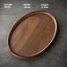 Walnut Color Round Commercial Household Hotel Tea Cake Snacks Dessert Dried Fruit Bamboo Wooden Tray_maomaolike.com