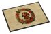 Dachshund Christmas Flowers Doormat Front Door Mat Indoor Outdoor Rugs For Entryway, Non Slip Washable Low Pile, 24H X 36W_maomaolike.com