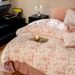 Wholesale INS Style Romantic Pastoral Retro Small Floral Jersey Four-Piece Set Pure Cotton Knitted Naked Sleep Bedding_maomaolike.com