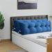 SOGA 2X 120cm Blue Triangular Wedge Bed Pillow Headboard_maomaolike.com