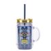 Double layer Plastic Cup Color Skull Halloween Party Water Cup Portable Creative Straw Cup_maomaolike.com
