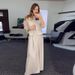 Women's Clothing solid color mesh splicing jacket casual wide leg trousers suit for women_maomaolike.com