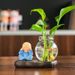 Creative Internet Celebrity Resin Craft Four No Monk Green Radish Hydroponic Vase Living Room Office Desk Home_maomaolike.com