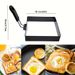 4pcs Non-Stick Square Egg Rings with Silicone Handle, Stainless Steel Egg Mold for Breakfast Sandwiches,Christmas, Halloween, Easter, Hanukkah_maomaolike.com