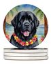 Newfoundland Luau Large Sandstone Coasters Pack Of 4 Absorbent Round Coasters Decor Gifts For Men Or Women, 4 In, Multicolor_maomaolike.com