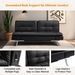 Folding Futon Sofa Bed For Living Room-Black_maomaolike.com