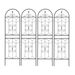 4 Pack Metal Garden Trellis 71" X 19.7" Rustproof Trellis For Climbing Plants Outdoor Flower Support Black_maomaolike.com