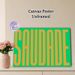 Saudade Typography Painting Poster, Vibrant Bold Minimalist Typographic Poster, Eye-catching Word Art Decor Idea For Living Room, Bedroom, Office_maomaolike.com