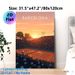 Barcelona Tennis Stadium Painting Poster, Warm-toned Minimalist Sunset Tennis Arena Poster, Atmospheric Sports Venue Decor Ideal For Living Room_maomaolike.com
