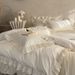 Wholesale INS French Glass Lace Trim Bed Skirt Pure Four-Piece Princess Style Full Washed Cotton 4-Piece Set_maomaolike.com