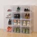Magnetic Suction Hard Plastic Transparent Drawer-style Storage Box, AJ Thickened Space-saving Rack, Shoe Cabinet With_maomaolike.com