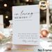 In Loving Memory Painting Poster, Minimalist Elegant Typographic Poster, Warm Heartfelt Message To Honor Loved Ones, Ideal For Home And Memorial_maomaolike.com