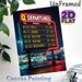 Airport Departures Board Painting Poster, Vintage Neon-lit Retro Flight Schedule Poster, Nostalgic Travel-inspired Decor Suitable For Living Room_maomaolike.com