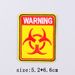 Danger Warning Embroidery Patch Iron On Patches For Clothing Prohibition Sign Embroidered Patches For Clothes Stickers Badges_maomaolike.com