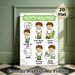 Potty Routine Painting Poster, Cute Cartoon Step-by-Step Potty Guide Poster, Clear Instructional Design Suitable For Bathroom_maomaolike.com