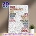 Mathematics Quote Painting Poster, Vibrant Typography With Various Math Equations Poster, Inspirational Math Saying Ideal For Study Room, Classroom_maomaolike.com
