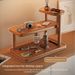 Cosmetic Vanity Table Desktop Skincare Organizer Solid Wood Entryway Perfume Lipstick Jewelry Storage Rack_maomaolike.com