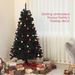 6ft Tall Artificial Christmas Tree, Unlit Xmas Tree With 1000 Branch Tips, Auto Open, Steel Base, Holiday Décor For Home Office, Black_maomaolike.com