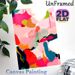 Abstract Colorful Art Painting Poster, Vibrant Fluid Color-block Abstract Poster, Adds Artistic Visual Charm, Suitable For Living Room, Bedroom And_maomaolike.com