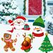 5PCS Christmas Decorations Yard Signs Santa Claus Reindeer Snowman Xmas Signs Outdoor For Christmas Outdoor Holiday Garden Yard Lawn Decor_maomaolike.com