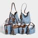 Unique Woven Denim Basket Handbag 2026 Fashion New Single Shoulder Trendy Crossbody Women's Bag_maomaolike.com