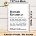 Human Resources Humorous Definition Painting Poster, Minimalist Typographic Text Poster, Lighthearted Office Decor Ideal For Workspace, Office Areas_maomaolike.com