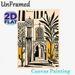 Moroccan Architecture Painting Poster, Vibrant Bohemian-style Moroccan Archway With Stained Glass & Desert Plants Poster, Exotic Cultural Decor Ideal_maomaolike.com