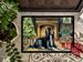 Afghan Hound Cozy Christmas Doormat Front Door Mat Indoor Outdoor Rugs For Entryway, Non Slip Washable Low Pile, 24H X 36W_maomaolike.com