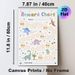 Dinosaur Themed Reward Chart Painting Poster, Cute Pastel Cartoon Dinosaur Scene Poster, Practical Tool To Track Progress And Encourage Positive_maomaolike.com