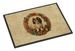 English Toy Spaniel Christmas Flowers Doormat Front Door Mat Indoor Outdoor Rugs For Entryway, Non Slip Washable Low Pile, 24H X 36W_maomaolike.com