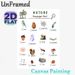 Nature Scavenger Hunt Painting Poster, Watercolor Forest & Wildlife Elements Poster, Practical Checklist For Outdoor Exploration, Ideal For Hiking_maomaolike.com