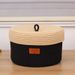 Minimalist Dustproof Rope Cotton Thread Desktop Cosmetic Basket With Lid Underwear Socks Creative Storage Box_maomaolike.com