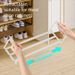 Storage Rack Home Shoe Cabinet Telescopic Layered Partition Creative Hanging Slippers Organizer Space-Saving Artifact_maomaolike.com