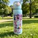 Anime Girl Pattern Water Bottle, 3D Printed Design, High-end Look, Lightweight Leakproof With Portable Lanyard, Large_maomaolike.com